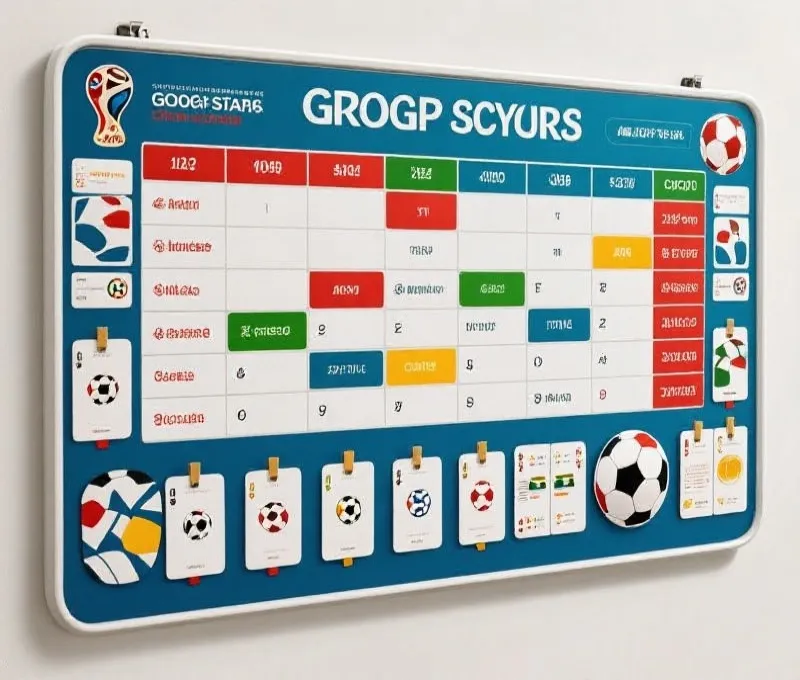 世界杯小组赛赛程示意图